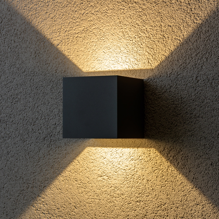 Brilagi - LED Väli seinavalgusti CUBE LED/6W/230V antratsiit IP54