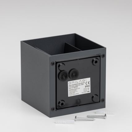 Brilagi - LED Väli seinavalgusti CUBE LED/6W/230V antratsiit IP54