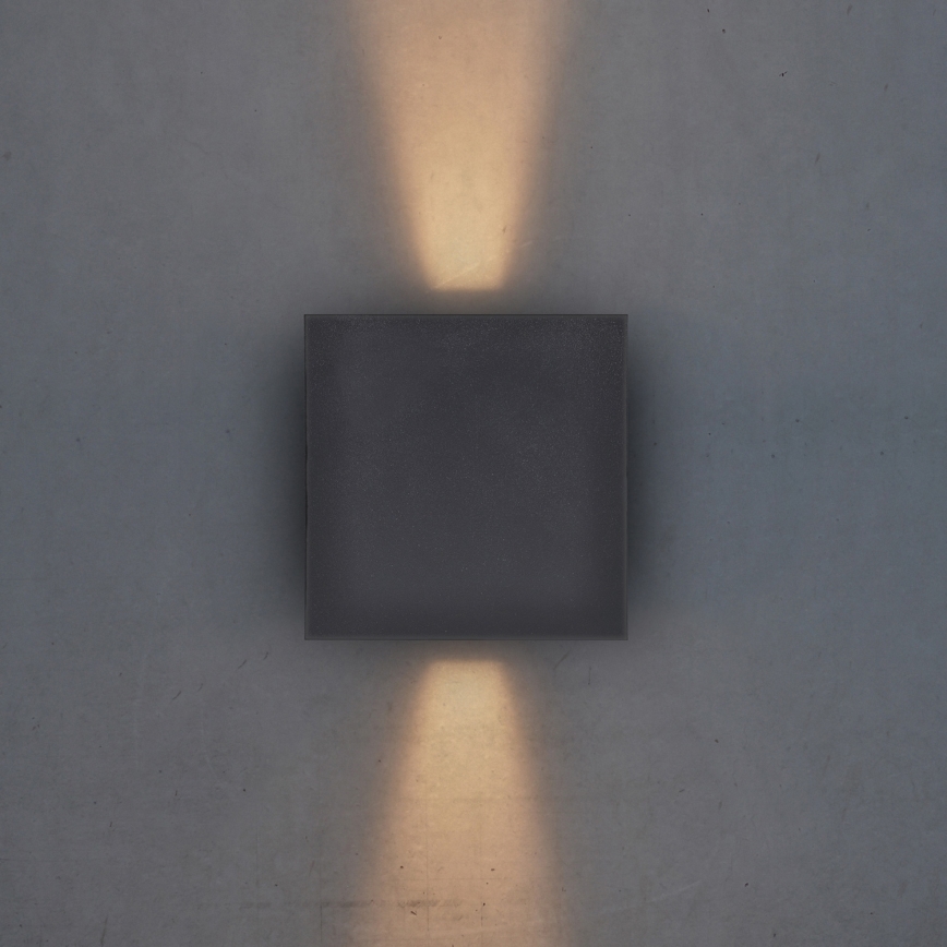 Brilagi - LED Väli seinavalgusti CUBE LED/6W/230V antratsiit IP54