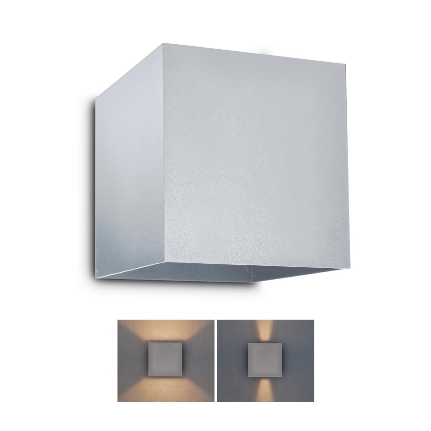 Brilagi - LED Väli seinavalgusti CUBE LED/6W/230V hall IP54