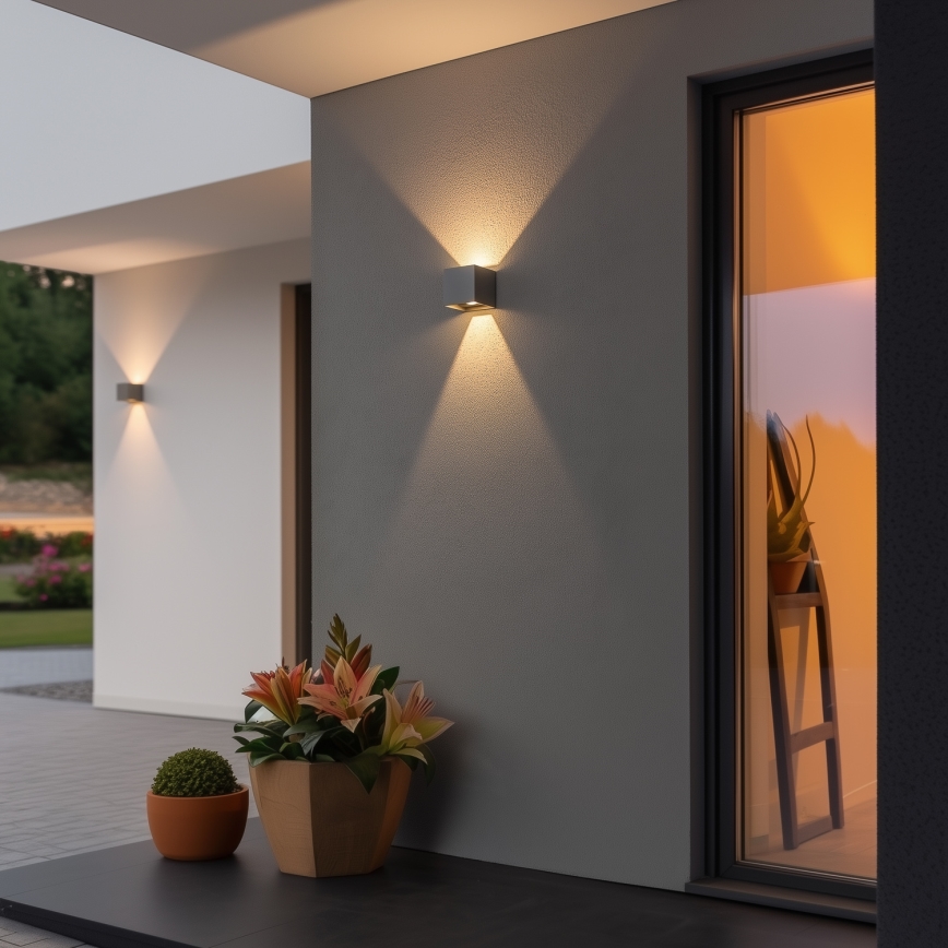 Brilagi - LED Väli seinavalgusti CUBE LED/6W/230V hall IP54