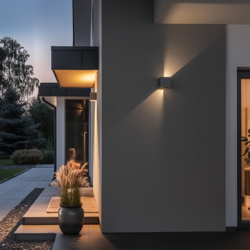 Brilagi - LED Väli seinavalgusti CUBE LED/6W/230V hall IP54
