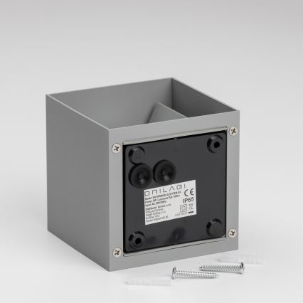 Brilagi - LED Väli seinavalgusti CUBE LED/6W/230V hall IP54