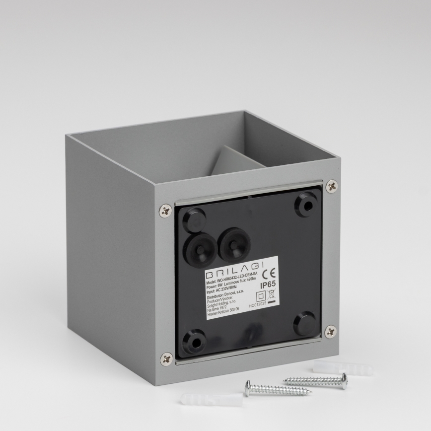 Brilagi - LED Väli seinavalgusti CUBE LED/6W/230V hall IP54