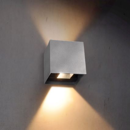 Brilagi - LED Väli seinavalgusti CUBE LED/6W/230V hall IP54