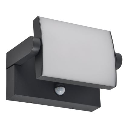 Brilagi - LED Väli seinavalgusti koos anduriga ANKLE LED/18W/230V 3000K IP65 antratsiit