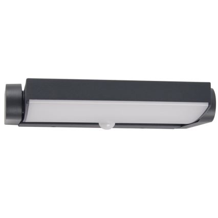 Brilagi - LED Väli seinavalgusti koos anduriga ANKLE LED/18W/230V 3000K IP65 antratsiit