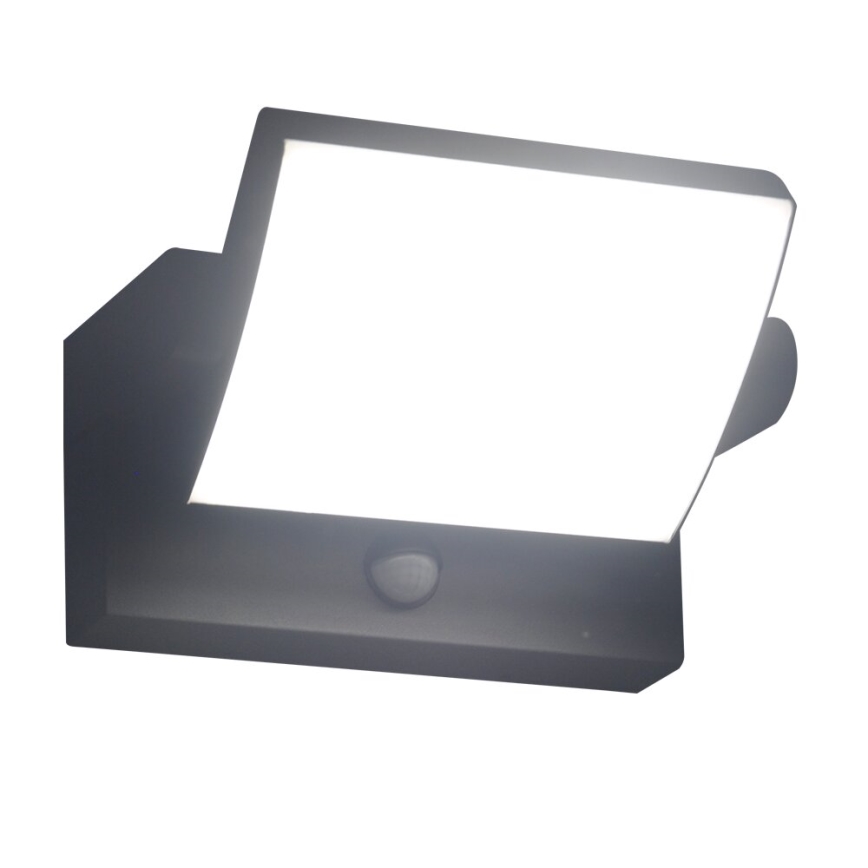 Brilagi - LED Väli seinavalgusti koos anduriga ANKLE LED/18W/230V 4000K IP65 antratsiit