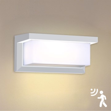 Brilagi - LED Väli seinavalgusti koos anduriga BRICKY LED/12W/230V valge IP54