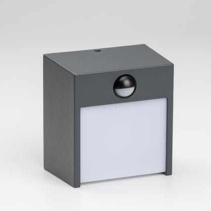 Brilagi - LED Väli seinavalgusti koos anduriga TERNI LED/12W/230V antratsiit IP44