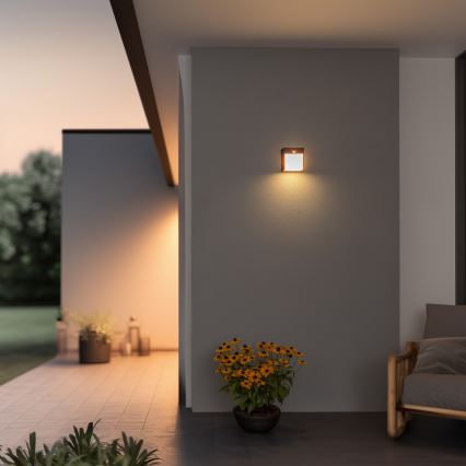 Brilagi - LED Väli seinavalgusti koos anduriga TERNI LED/12W/230V antratsiit IP44