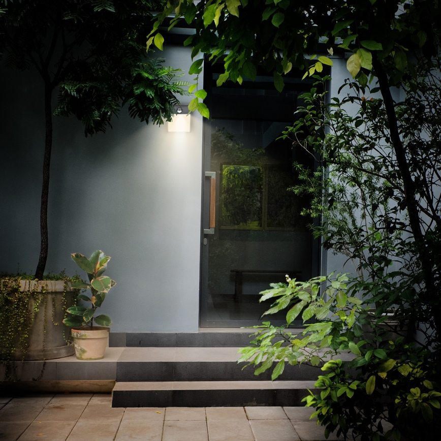 Brilagi - LED Väli seinavalgusti koos anduriga TERNI LED/12W/230V antratsiit IP44