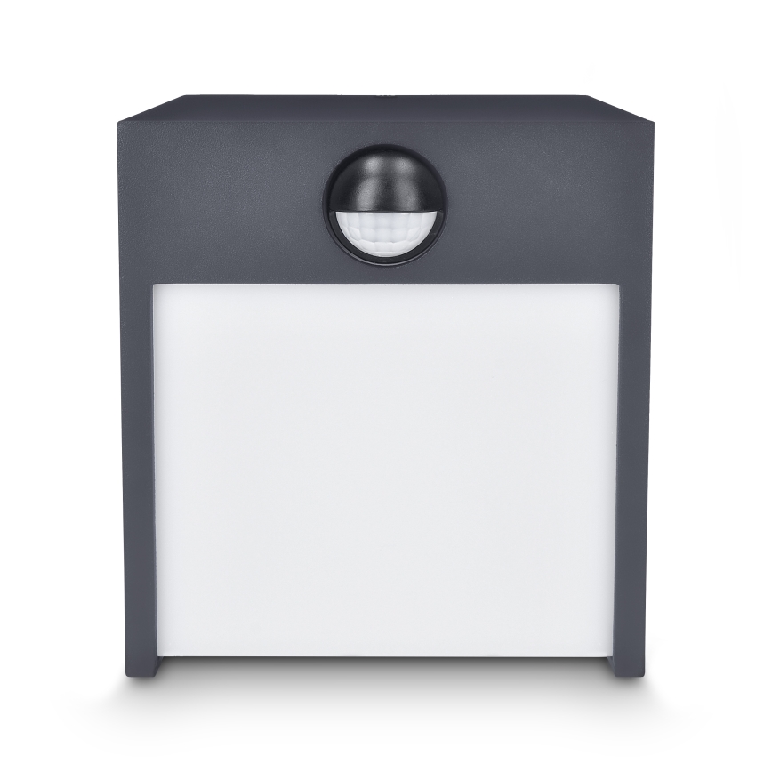 Brilagi - LED Väli seinavalgusti koos anduriga TERNI LED/12W/230V antratsiit IP44