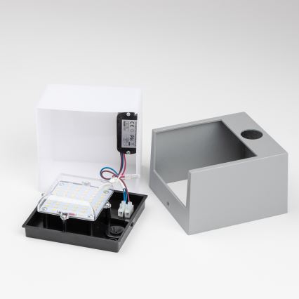 Brilagi - LED Väli seinavalgusti koos anduriga TERNI LED/12W/230V hall IP44