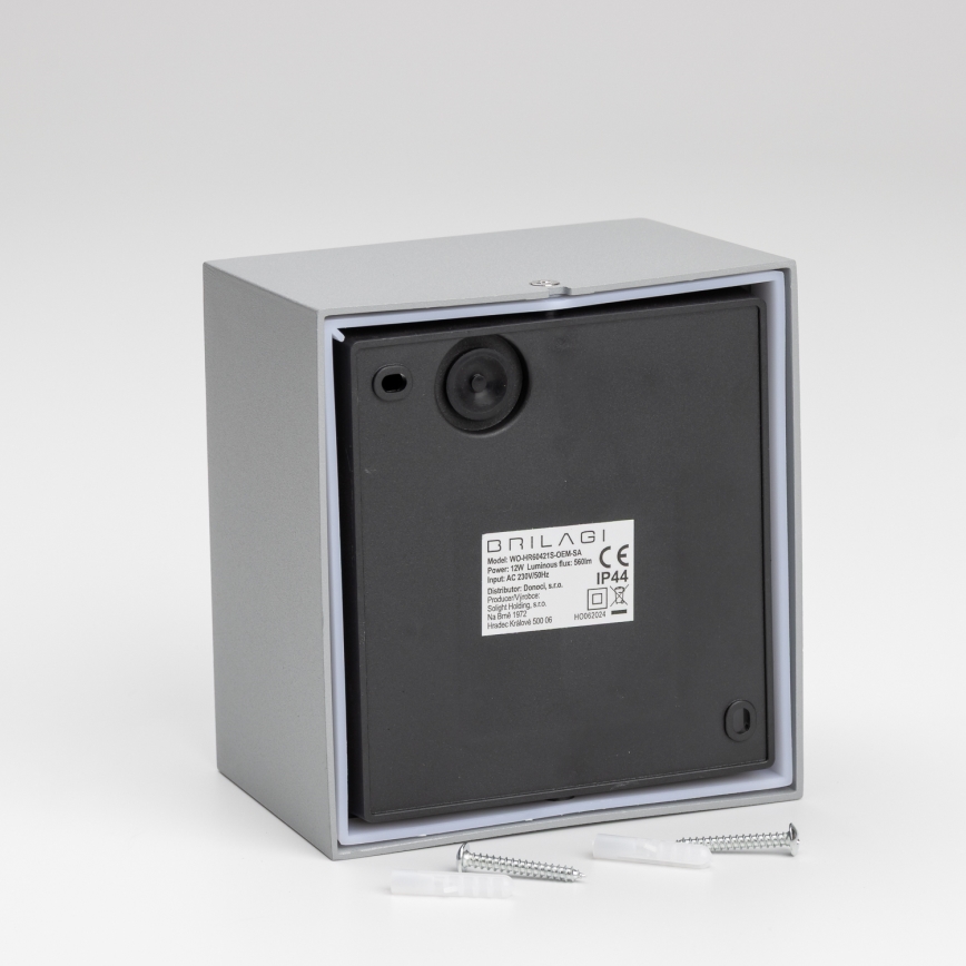 Brilagi - LED Väli seinavalgusti koos anduriga TERNI LED/12W/230V hall IP44