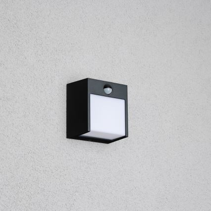 Brilagi - LED Väli seinavalgusti koos anduriga TERNI LED/12W/230V must IP44