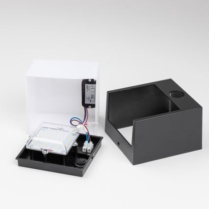 Brilagi - LED Väli seinavalgusti koos anduriga TERNI LED/12W/230V must IP44