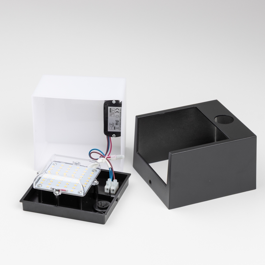 Brilagi - LED Väli seinavalgusti koos anduriga TERNI LED/12W/230V must IP44