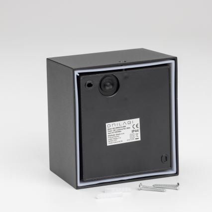 Brilagi - LED Väli seinavalgusti koos anduriga TERNI LED/12W/230V must IP44