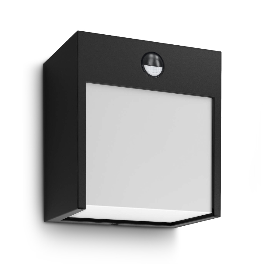 Brilagi - LED Väli seinavalgusti koos anduriga TERNI LED/12W/230V must IP44