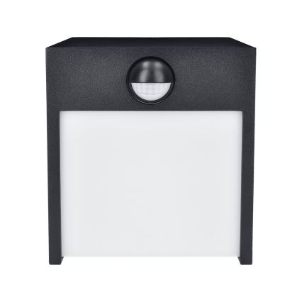 Brilagi - LED Väli seinavalgusti koos anduriga TERNI LED/12W/230V must IP44