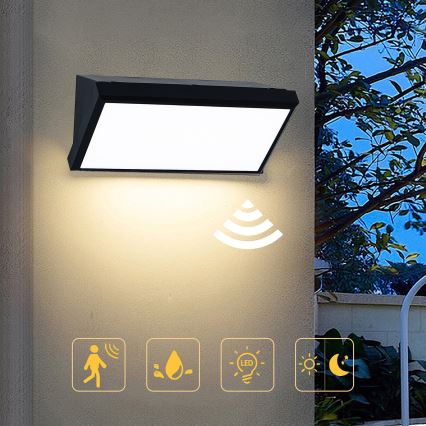 Brilagi - LED Väli seinavalgusti koos anduriga TRIANGLE LED/20W/230V IP65