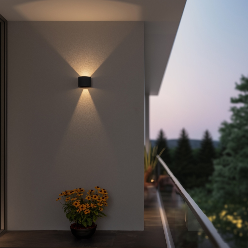Brilagi - LED Väli seinavalgusti RONDO LED/6W/230V antratsiit IP54