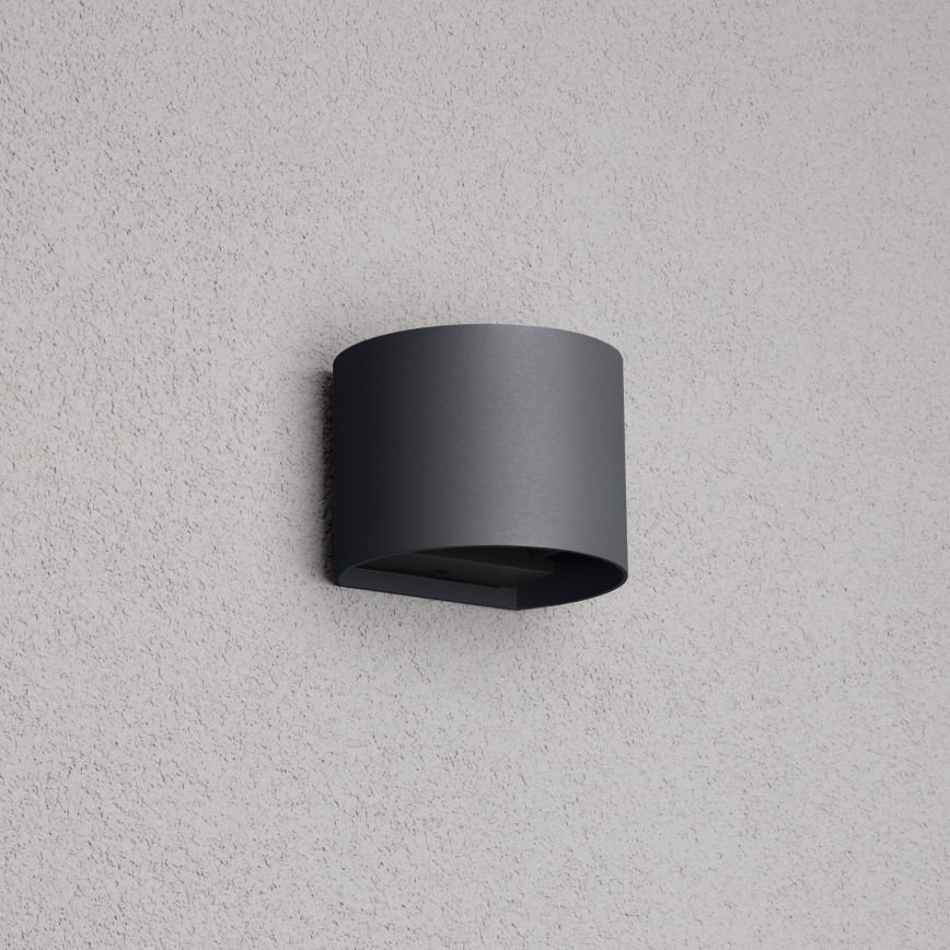 Brilagi - LED Väli seinavalgusti RONDO LED/6W/230V antratsiit IP54