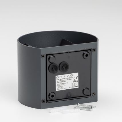 Brilagi - LED Väli seinavalgusti RONDO LED/6W/230V antratsiit IP54