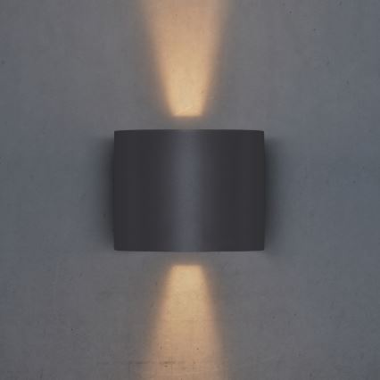 Brilagi - LED Väli seinavalgusti RONDO LED/6W/230V antratsiit IP54