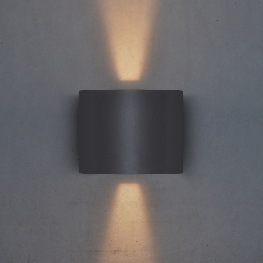 Brilagi - LED Väli seinavalgusti RONDO LED/6W/230V antratsiit IP54