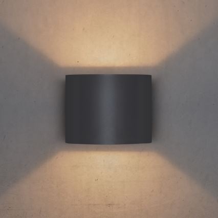 Brilagi - LED Väli seinavalgusti RONDO LED/6W/230V antratsiit IP54