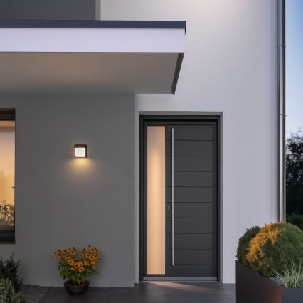 Brilagi - LED Väli seinavalgusti TERNI LED/12W/230V antratsiit IP44