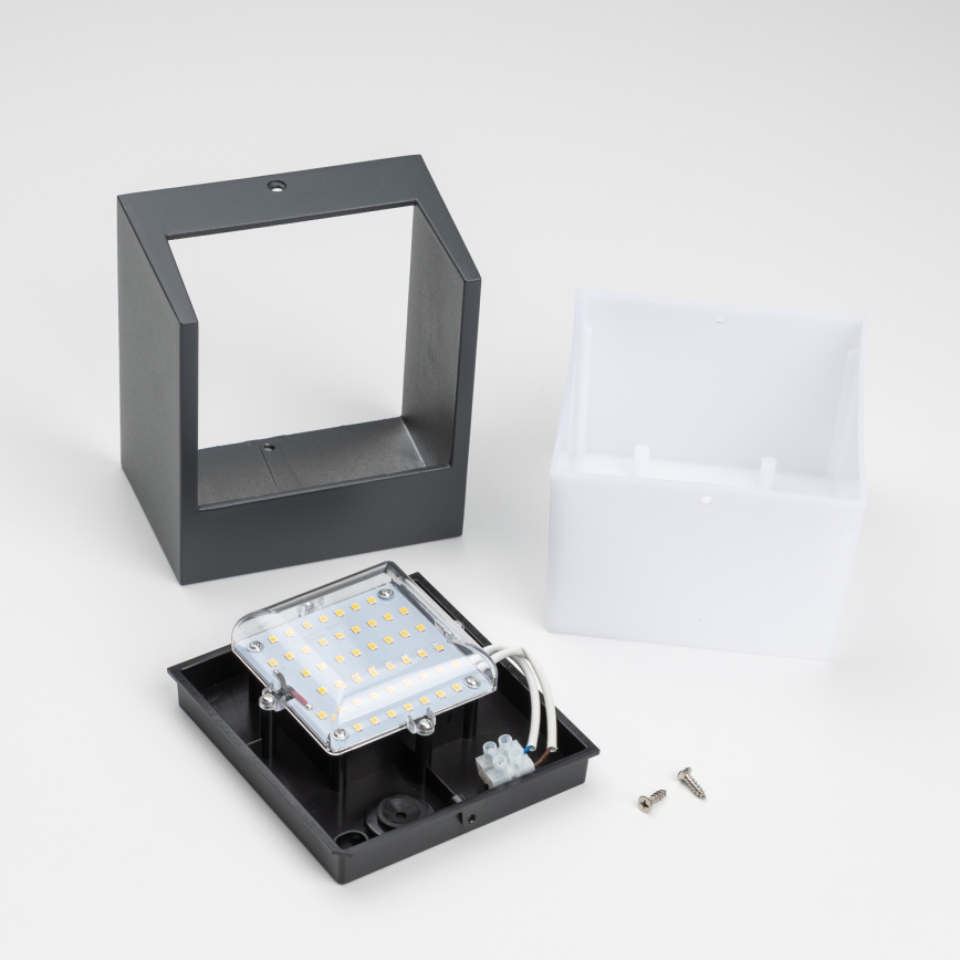 Brilagi - LED Väli seinavalgusti TERNI LED/12W/230V antratsiit IP44