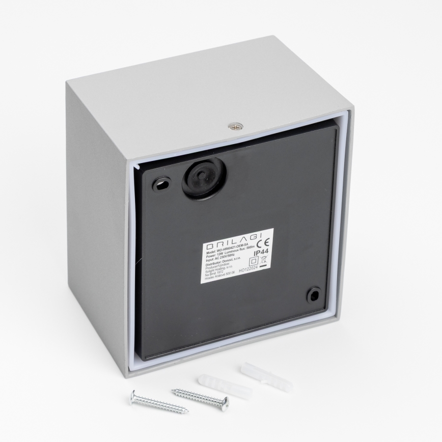 Brilagi - LED Väli seinavalgusti TERNI LED/12W/230V hall IP44
