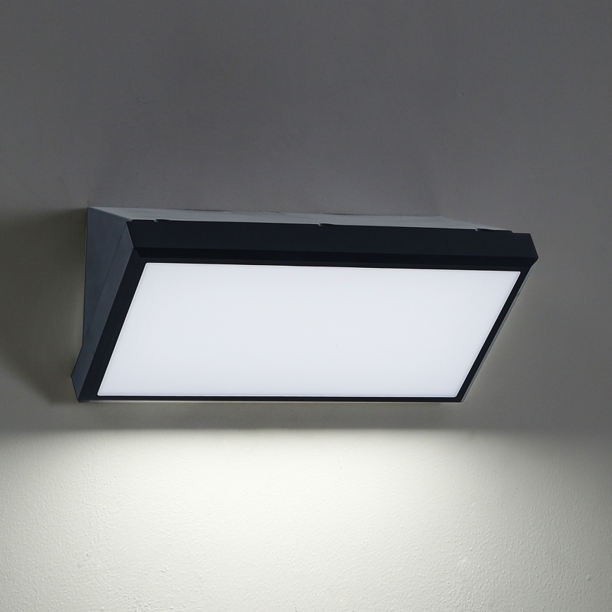 Brilagi - LED Väli seinavalgusti TRIANGLE LED/20W/230V 3000/4000/6500K must IP65