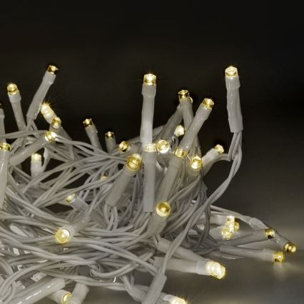 Brilagi - LED Väli valguskett 120xLED/8 funktsiooni/3xAA 9,5m valge IP44 soe valge + kaugjuhtimispult