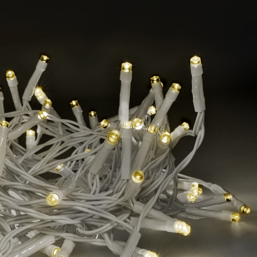 Brilagi - LED Väli valguskett 120xLED/8 funktsiooni/3xAA 9,5m valge IP44 soe valge + kaugjuhtimispult