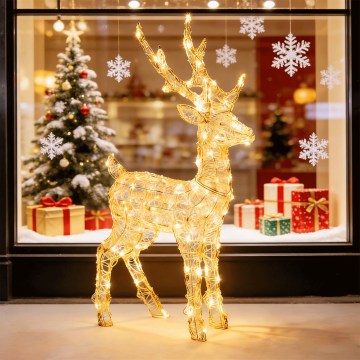 BRILAGI - LED välijõulukaunistus LED/3,6W/8 funktsiooniga IP44 65 cm põder soe valge