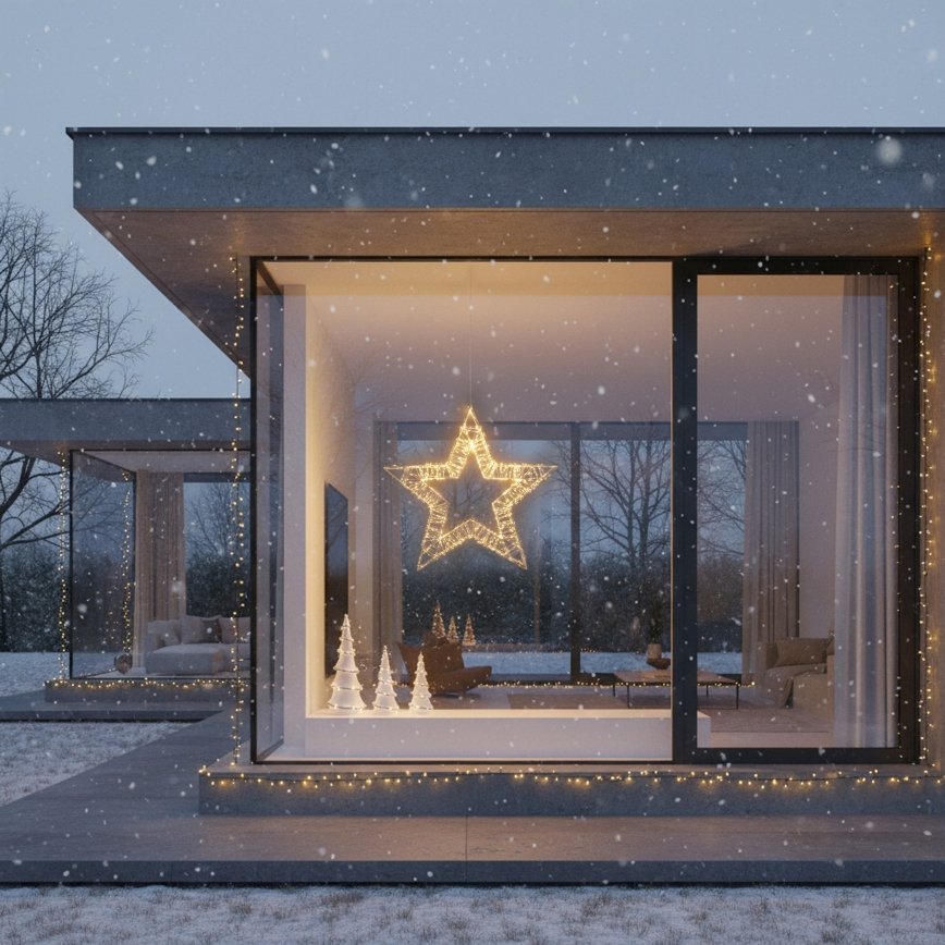 Brilagi - LED välijõulukaunistus LED/6W/230V IP44 50x48 cm täht