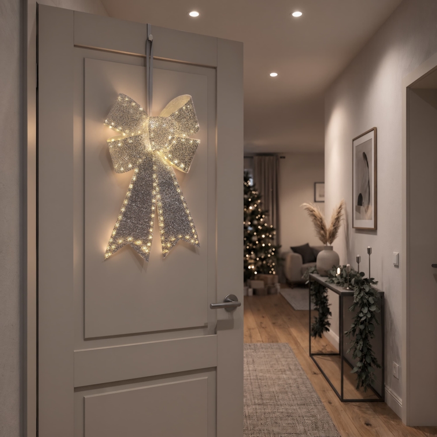 BRILAGI - LED väline jõulukaunistus LED/3,3W/230V IP44 hõbedane vibu