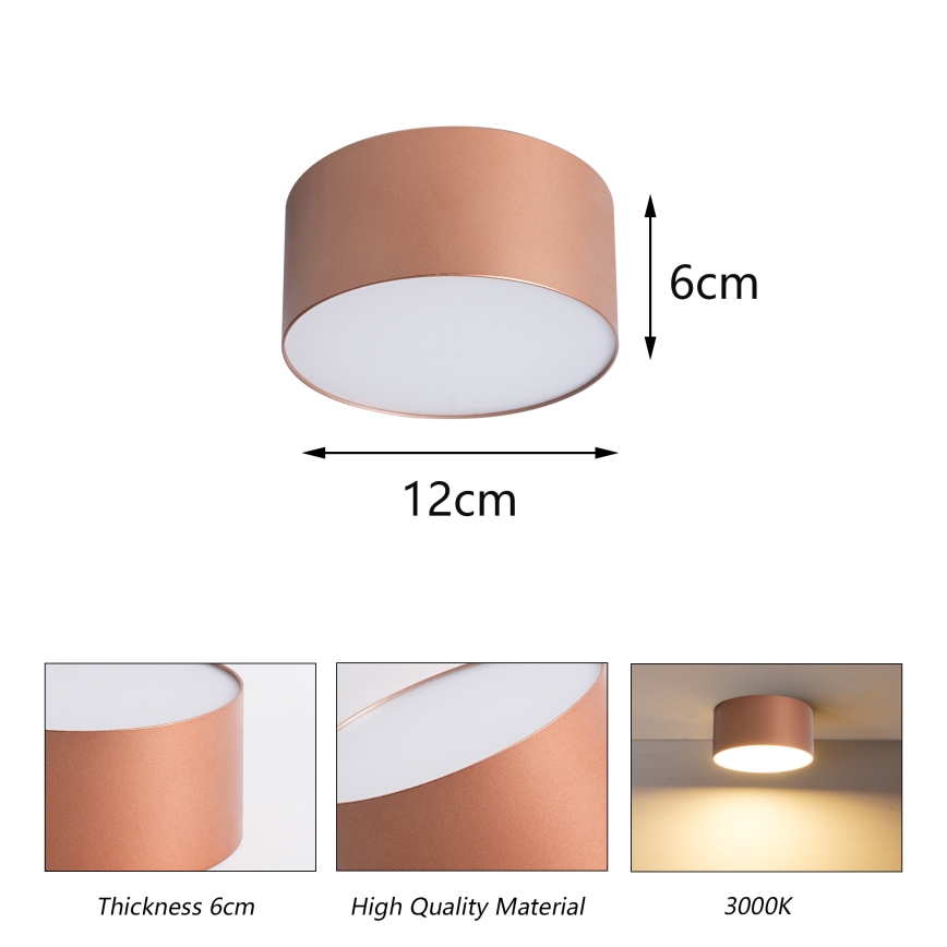 BRILAGI - LED Välislaevalgusti FORIS LED/14W/230V läbimõõt 12 cm pronksivärvi IP44