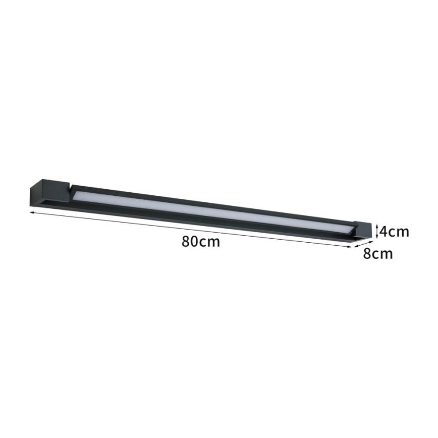 BRILAGI - LED Välisseinavalgusti AQUA LINE LED/20W/230V 80 cm IP44 must CRI 90