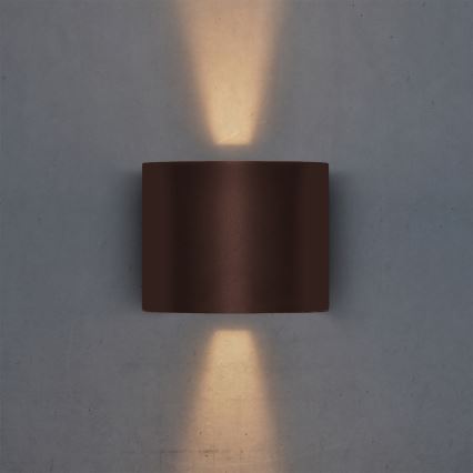 Brilagi - LED väline seinavalgusti RONDO LED/6W/230V pruun IP54