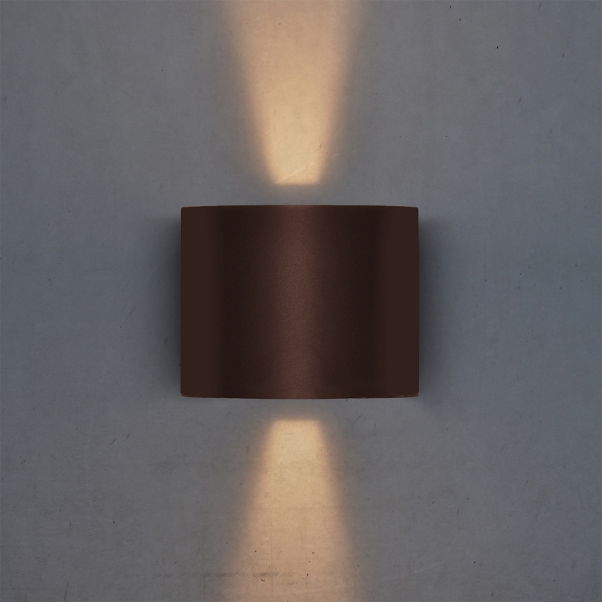 Brilagi - LED väline seinavalgusti RONDO LED/6W/230V pruun IP54