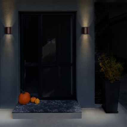 Brilagi - LED väline seinavalgusti RONDO LED/6W/230V pruun IP54