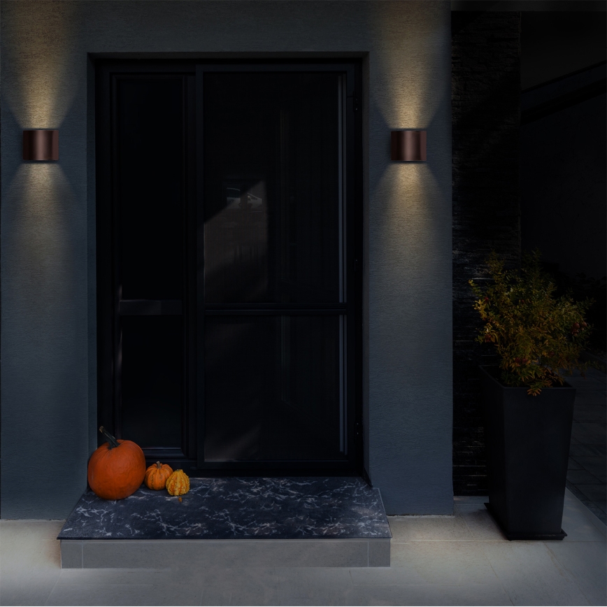 Brilagi - LED väline seinavalgusti RONDO LED/6W/230V pruun IP54