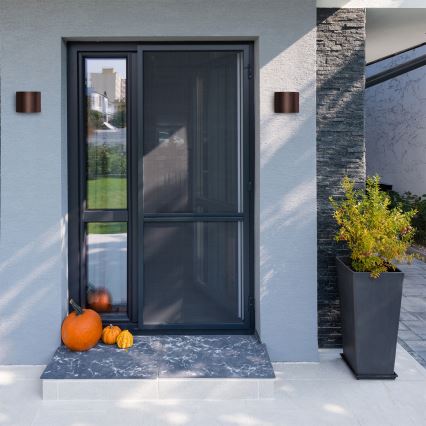 Brilagi - LED väline seinavalgusti RONDO LED/6W/230V pruun IP54