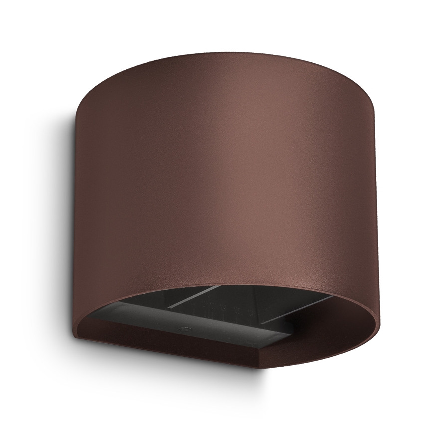 Brilagi - LED väline seinavalgusti RONDO LED/6W/230V pruun IP54