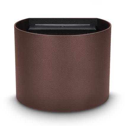 Brilagi - LED väline seinavalgusti RONDO LED/6W/230V pruun IP54